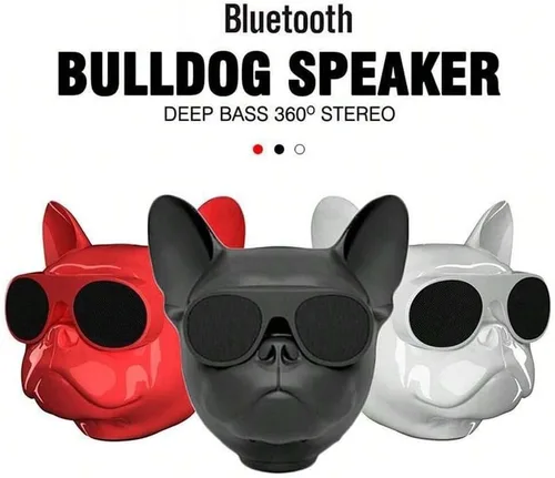 Vista 7 de Altavoz Inalámbrico Bulldog - Altavoz Bluetooth Portátil con Sonido Estéreo Fuerte, Altavoz Compacto para Exteriores para Acampar y Viajar Regalo