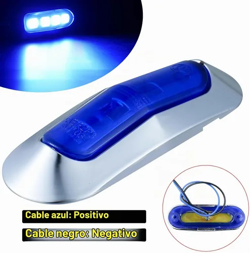 Vista 7 de Paquete de 20 Luces Interiores de Barco Marino de 3.7 Pulgadas con 4 LED, DC12-24V Impermeable Lámpara de Cortesía Cubierta Espejo de Popa Cabina