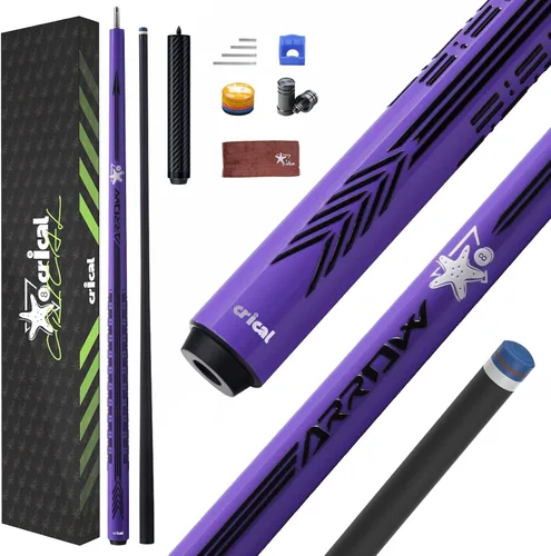 Vista 18 de CRICAL Carbon Fiber Pool Cue Stick, Pro Taper Shaft Low Deflection