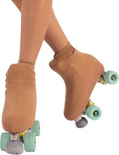Vista 3 de CALZITALY 70 DEN - Fundas para botas de patinaje sobre ruedas, para mujeres y niñas (negropiel)