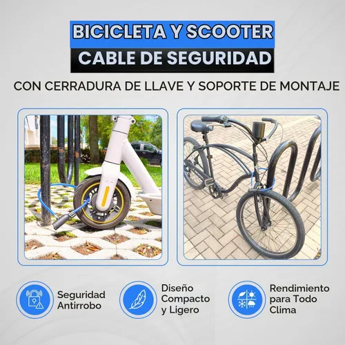 Vista 2 de DocksLocks Kit de bloqueo de cable de seguridad para bicicleta
