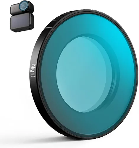 Vista 13 de Haoge Filtro de difusión negra de 1/4 para DJI Osmo Nano, filtro de lente de niebla cinematográfica de ensueño, filtro de vidrio óptico HD