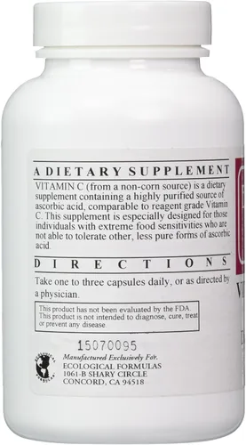 Vista 2 de Cardiovascular Research Vitamina C-1000 cápsulas, 120