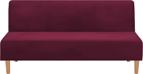 Vista 19 de LiveGo Fundas para futón sin brazos, funda elástica plegable para sofá cama con parte inferior elástica, funda de sofá ajustable estampada