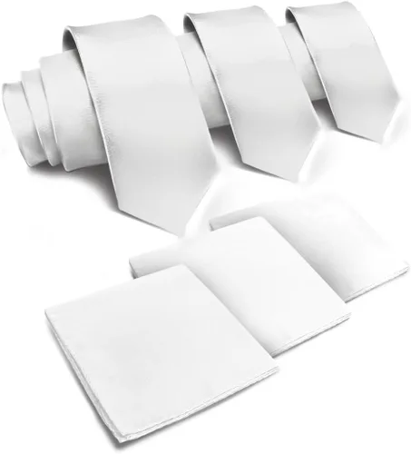 Vista 27 de Juego de corbata de satén sólido y pañuelo de bolsillo para hombre, conjunto de corbata a juego para hombre Ámbar