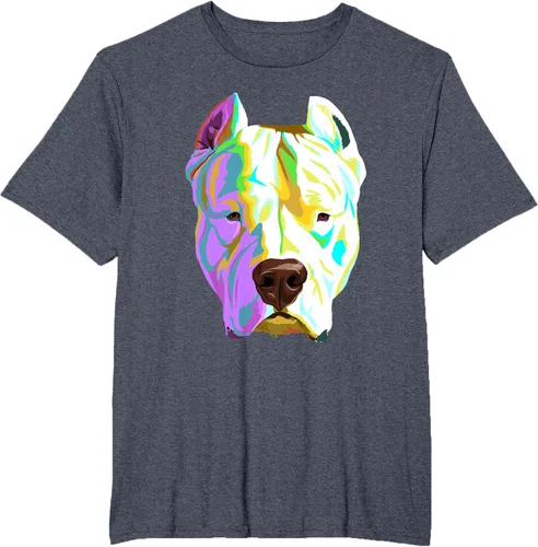 Vista 103 de Colorida camiseta Dogo Argentino, Negro, S