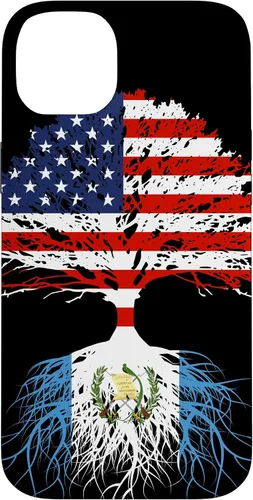 Vista 15 de Guatemala Born Family Roots Guatemalan American US Flag Gift Case for iPhone 17