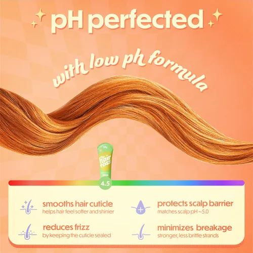 Vista 3 de The Hair Toss - Juego de champú y acondicionador para hombres y mujeres, 13.5 floz/7 floz, menta, formulado 4.5 pH, hidratante, sin parabenos