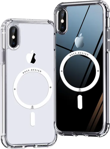 Vista 56 de ONES Funda delgada transparente para iPhone 8 Plus/7 Plus, PC + TPU híbrido, protección contra caídas de grado militar [antiamarillamiento], funda