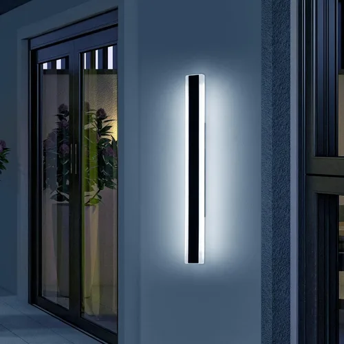 Vista 25 de Luces de Pared Modernas para Exterior de Casa, Apliques de Pared al Aire Libre de 23.6 Pulgadas, 3 Luces Color 3000K/4500K/6000K, Resistente al Agua