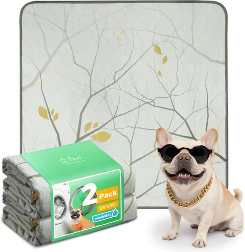 Vista 34 de FXW Almohadillas lavables para orina para perros, almohadillas para cachorros con súper absorbentes, diseñadas específicamente para jaulas de 24