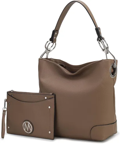 Vista 56 de MKF Collection Mia K - Bolso Hobo para mujer, de piel vegana, bolso de hombro holgado, bolso con asa superior