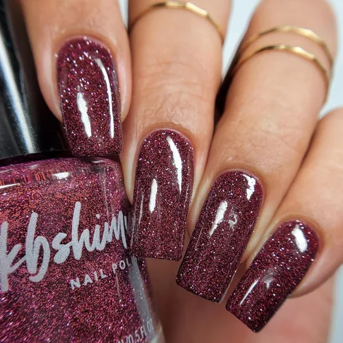 Vista 6 de KBShimmer Let The Beet Drop Esmalte de uñas de 0.5 onzas, botella de tamaño completo