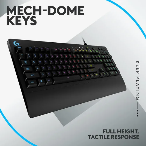 Vista 5 de Logitech G 502 Hero Mouse para juegos con cable y teclado para juegos RGB G213 - Ratones con botones programables y pesos ajustables - Teclado