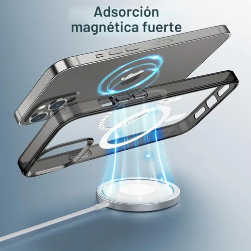 Vista 3 de JETech Funda magnética para iPhone 12 Pro Max, color negro