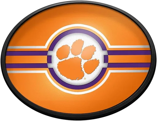 Vista 220 de The Fan-Brand NCAA Alabama Crimson Tide: Letrero de pared ovalado con luz – Decoración de fútbol, baloncesto, béisbol y deportes universitarios
