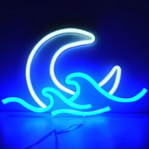 Vista 14 de ENUOLI Letreros de neón para bicicleta para decoración de pared, luces de neón de bicicleta para dormitorio, luz LED para bicicleta con USB