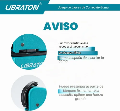 Vista 9 de LIBRATON Llave de correa 2 piezas Herramientas de llave ajustable multifuncional Filtro de aceite, abridor de frascos Heavy Duty Adjustable Strap