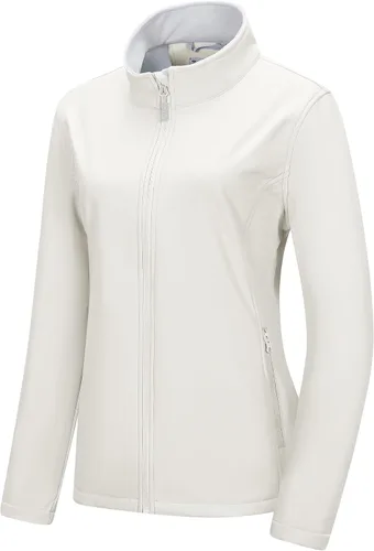 Vista 7 de 33,000ft Chaqueta impermeable Softshell para mujer, abrigo ligero con forro Verde militar