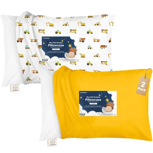 Vista 23 de KeaBabies Funda de almohada para niños pequeños de 13 x 18 pulgadas, funda de almohada de algodón orgánico para niños, niñas, funda de algodón suave