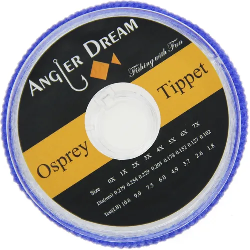Vista 6 de AnglerDream 2 3 4 5 6X Tippet Line Clear Nylon 50M/55Yds Pesca con Mosca Tippet Línea con Soporte Tippet