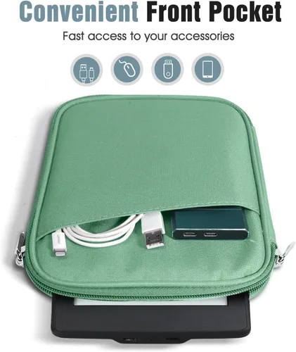 Vista 6 de TiMOVO Funda protectora para tablet de 6 a 7 pulgadas para libros electrónicos Paperwhite/Colorsoft Signature Edition, funda protectora con bolsillo