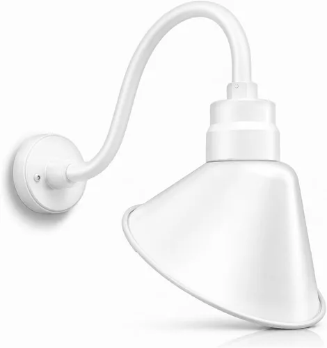 Vista 33 de Luz de letrero de cuello de cisne con pantalla angular negra satinada, 5000 Negro satinado (1 paquete)