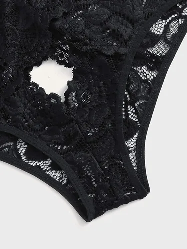 Vista 7 de Donnalla - Conjunto de lencería sexy para mujer, 2 piezas, brasier y pantaletas, conjunto de ropa de dormir