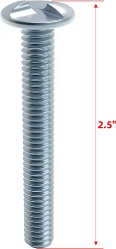 Vista 8 de Kit de 4 piezas de herramientas de montaje de letreros antirrobo para poste de canal en U, pernos de fijación y tuercas, perno de 2.5 pulgadas
