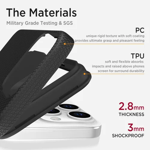 Vista 5 de Miimall Funda magnética para iPhone 15 Pro Max con Mag Safe [compatible con MagSafe] [protección contra caídas de grado militar de 10 pies] Funda