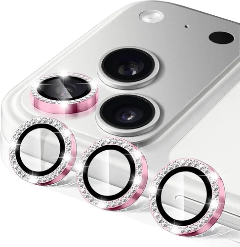 Vista 53 de Compatible con iPhone 13 Pro para iPhone 13 Pro Max, protector de lente de cámara antiarañazos, vidrio templado 9H, protector de cámara de metal a