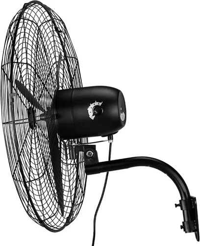 Vista 9 de Ventilador oscilante de montaje en pared de alta velocidad de 20 pulgadas Negro