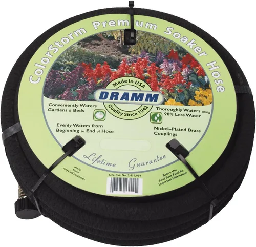 Vista 3 de Dramm Premium Soaker Manguera de jardín, color negro, Negro
