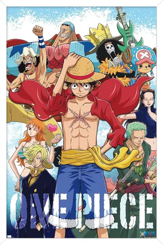 Vista 12 de Trends International One Piece - Póster de pared de tripulación, 22.4 pulgadas de largo x 14.7 pulgadas, versión enmarcada de madera de granero