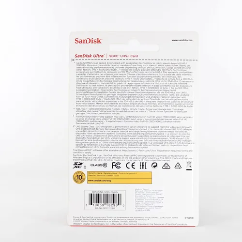 Vista 3 de SanDisk Tarjeta de memoria Ultra SDXC UHS-I de 128 GB