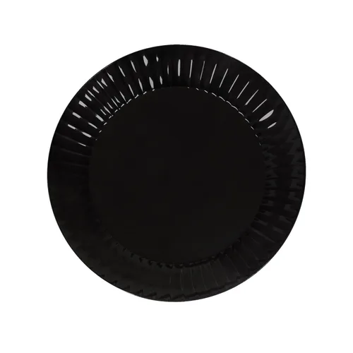 Vista 16 de Party Essentials N62417 - Plato redondo de plástico duro (6.0 in) de diámetro, color negro (caja de 288)