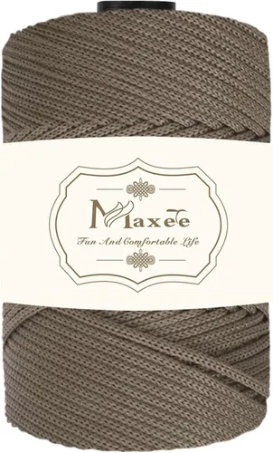 Vista 27 de Cordón de macramé de poliéster de alta calidad de 0.118 in × 218 yardas, 0.118 in, 100% polipropileno, ideal para ganchillo, ganchos de pared