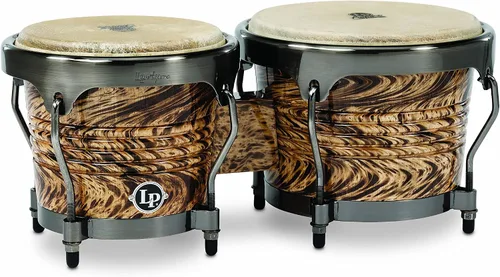 Vista 6 de Latin Percussion LPA601F-BK LP Aspire Bongos de fibra de vidrio - Negro/Negro