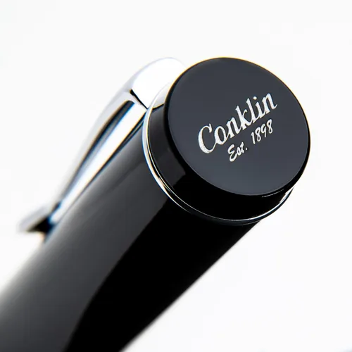 Vista 4 de Conklin Duragraph Pluma estilográfica Abalone Nights - Punta mediana, elegante instrumento de escritura con exquisito acabado de abulón