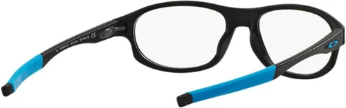 Vista 5 de Oakley Crosslink Strike OX8048-0156 - Lentes de anteojos, montura negra satinada de 2.205 in con lente de demostración transparente, Negro satinado
