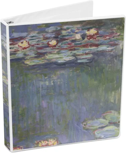 Vista 4 de Claude Monet Water Lilies - Carpeta con 3 anillas, 1 pulgada
