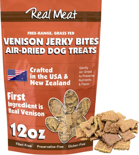 Vista 16 de Golosinas de carne real para perros - Bolsa de 12oz de tiras de carne de res aire-secas para perros de tamaño bocado - Golosinas de carne