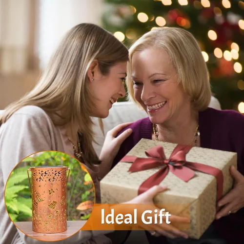 Vista 6 de ANYTALK Faroles Solares de Mariposa para Exteriores Impermeables, Regalos de Cumpleaños para Mujeres Mamá Abuela, Luces Solares Colgantes