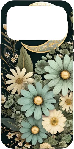 Vista 22 de Sage Green Wildflower Floral Moon Flower Botanical Case for iPhone 17