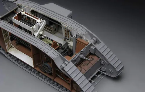 Vista 6 de Meng 1/35 British Heavy Tank Mk.V Male