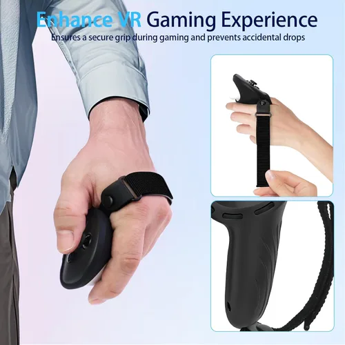 Vista 7 de 8-in-1 Silicone Cover Set for Meta Quest 3s Accessories, Juylay VR Protective Cover Accessories for Oculus Quest 3S with Facial Interface, Shell