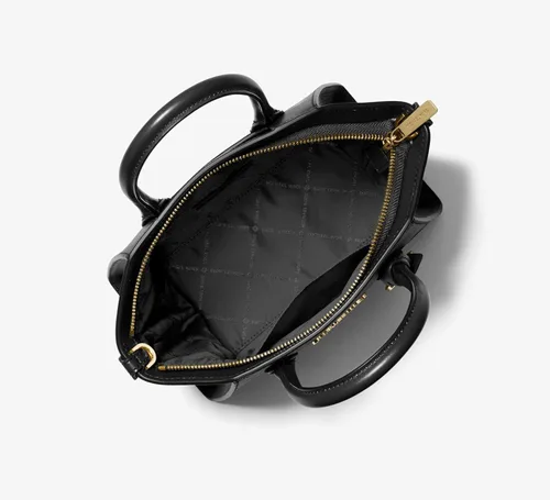 Vista 3 de MICHAEL Michael Kors Avril - Bolso pequeño con cremallera superior color negro Negro