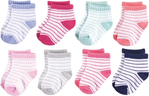 Vista 109 de Hudson Baby - Calcetines de algodón para bebés recién nacidos y Terry para niñas bebés