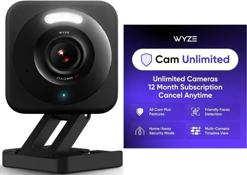 Vista 5 de WYZE Cam v4 (último modelo), cámara de seguridad AI de 2.5 K, cámaras para interiores y exteriores para seguridad del hogar, monitor de bebé