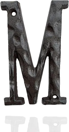 Vista 18 de Números de 5.5 pulgadas de hierro fundido para dirección de casa.